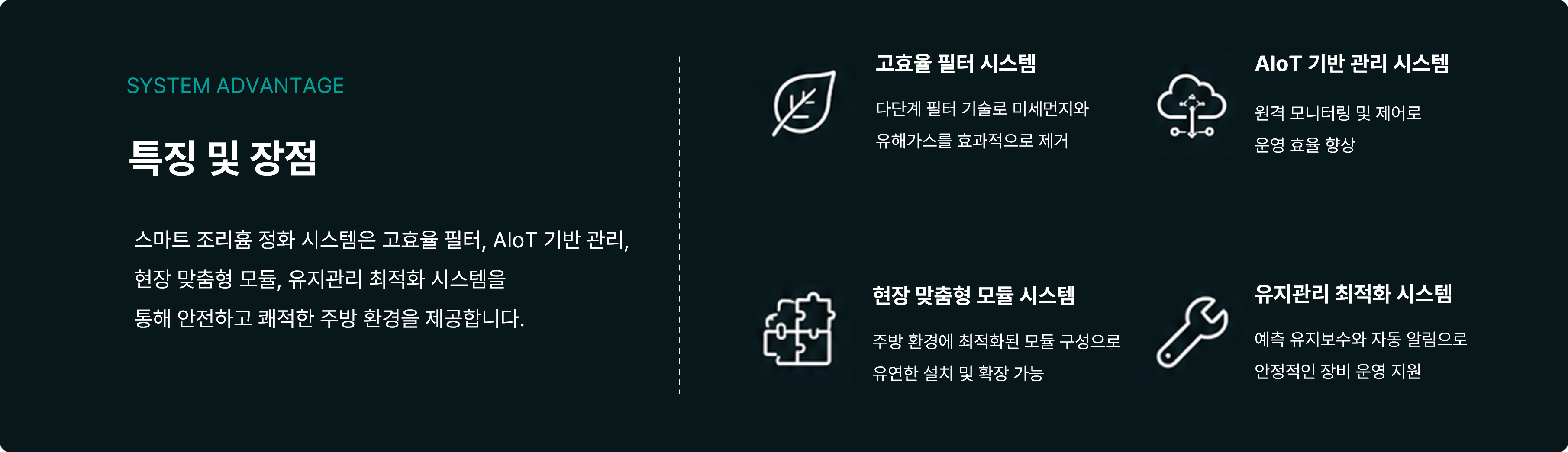 공기질 관리 솔루션 적용 화면